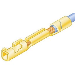 50 pcs - 47745-001LF Amphenol Communications Solutions Mini-PV Series Female Crimp Terminal, 26AWG Min, 22AWG Max