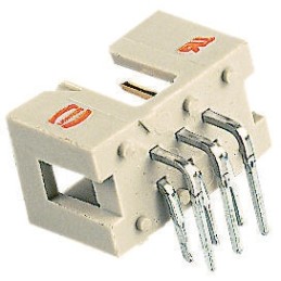 10 pcs - 9185206323 Harting SEK 18 Series Right Angle Through Hole PCB Header, 20 Contact(s), 2.54mm Pitch, 2 Row(s), Shrouded