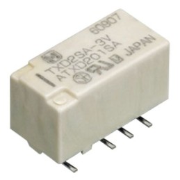 1 pcs - Panasonic Surface Mount Non-Latching Relay, 5V dc Coil, 40mA Switching Current, DPDT