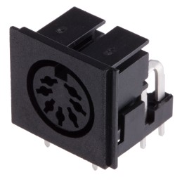 20 pcs - RS PRO 7 Pole Right Angle Din Socket, 2A, 100 V ac, Push-In, Female, Through Hole