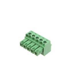 10 pcs - RS PRO 3.81mm Pitch 5 Way Pluggable Terminal Block, Plug, Free Hanging (In Line)