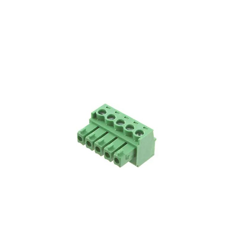 10 pcs - RS PRO 3.81mm Pitch 5 Way Pluggable Terminal Block, Plug, Free Hanging (In Line)
