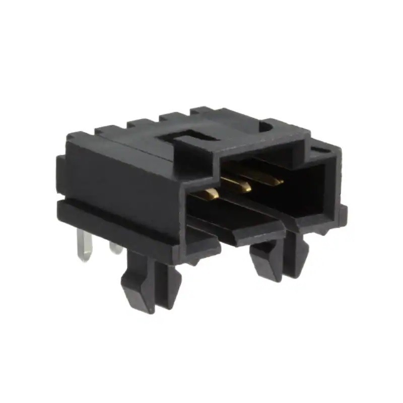 20 pcs - 705510003 Molex SL Series Right Angle Through Hole PCB Header, 4 Contact(s), 2.54mm Pitch, 1 Row(s), Shrouded