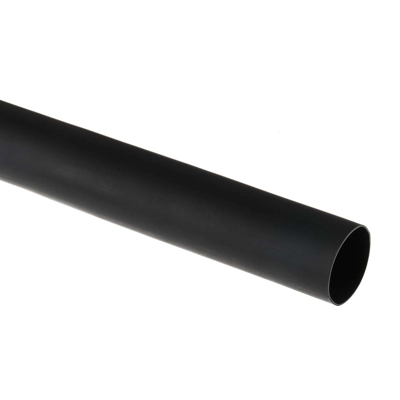 1 Bag of 1 - RS PRO Adhesive Lined Halogen Free Heat Shrink Tubing, Black 12.7mm Sleeve Dia. x 1.2m Length 3:1 Ratio