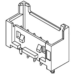 50 pcs - 53375-1010 Molex Mini-Lock Series Straight Through Hole PCB Header, 10 Contact(s), 2.5mm Pitch, 1 Row(s), Shrouded