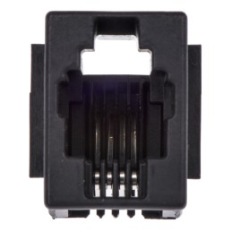 20 pcs - 5520257-2 TE Connectivity 5520257 Series Female RJ22 Connector, Through Hole, Cat3