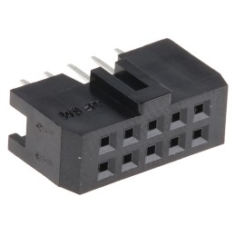 10 pcs - HIF3FB-10DA-2.54DSA(71) Hirose HIF3FB Series Straight Through Hole Mount PCB Socket, 10-Contact, 2-Row, 2.54mm Pitch, S