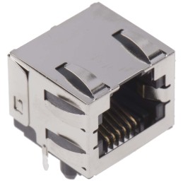 10 pcs - 43860-0005 Molex 43860 Series Female RJ11 Connector, Through Hole