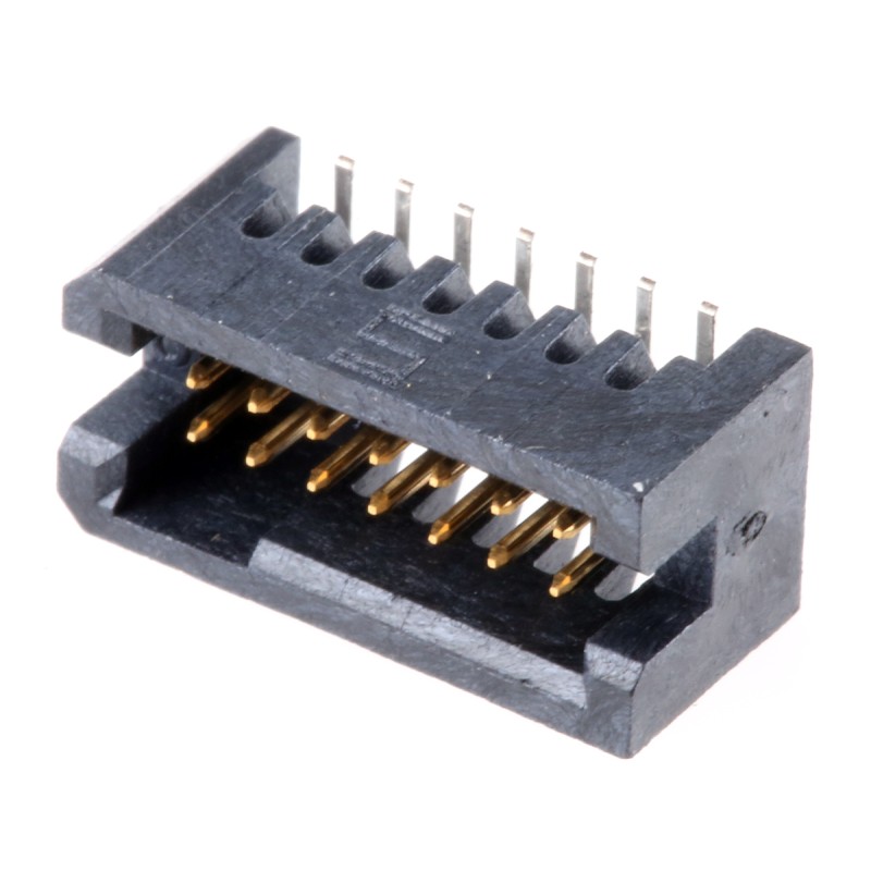 10 pcs - TFM-107-02-L-D Samtec TFM Series Straight Surface Mount PCB Header, 14 Contact(s), 1.27mm Pitch, 2 Row(s), Shrouded