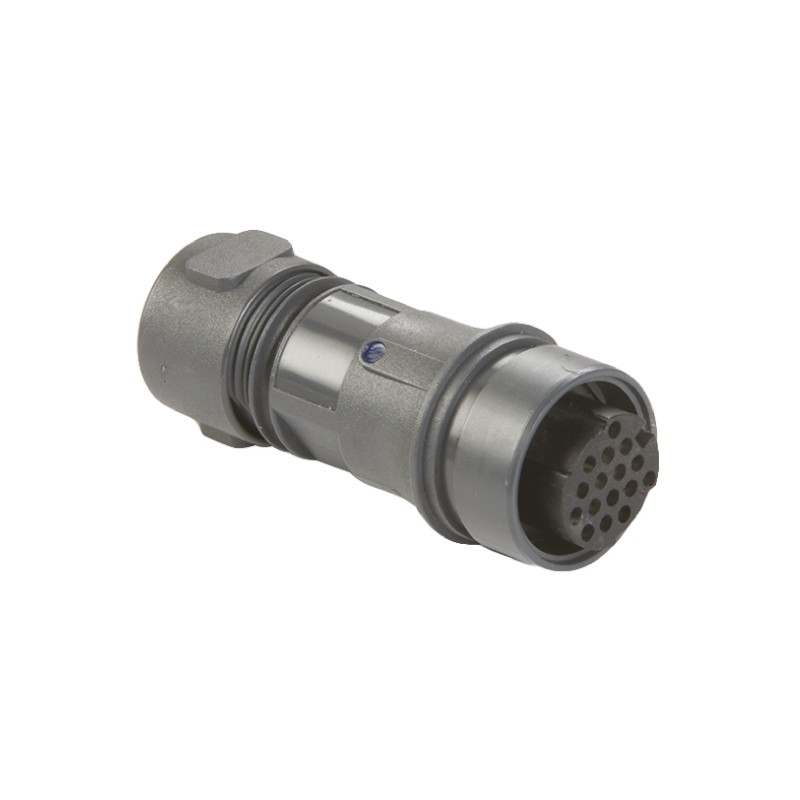 1 pcs - Bulgin Circular Connector, 16 Contacts, Cable Mount, Socket, Female, IP66, IP68, IP69K, Buccaneer 6000 Series