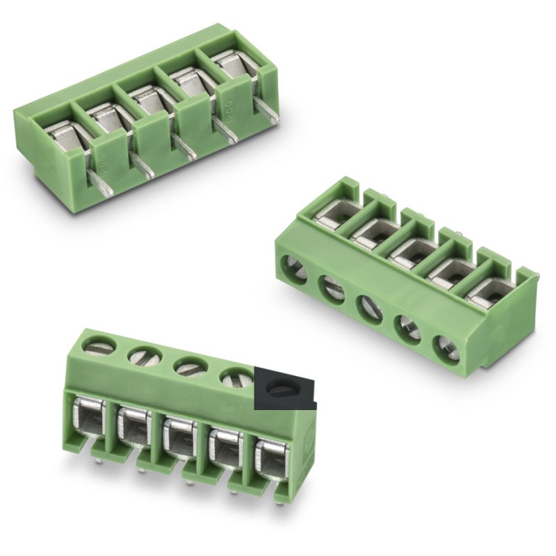 5 pcs - Wurth Elektronik WR-TBL Series PCB Terminal Block, 8-Contact, 5mm Pitch, Through Hole Mount, 1-Row, Solder Termination