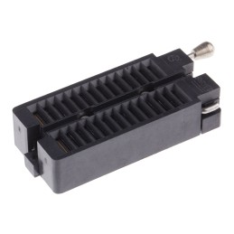 25 pcs - Aries Electronics 2.54mm Pitch 28 Way Through Hole DIP IC Socket