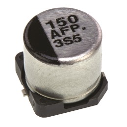 50 pcs - EEEFP1A151AP Panasonic 150μF Aluminium Electrolytic Capacitor 10V dc, Surface Mount - EEEFP1A151AP