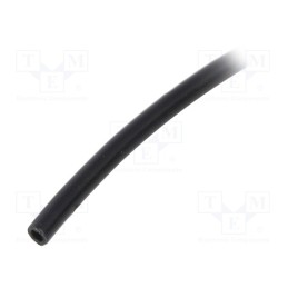 50 m : PVC125-1-BK-10 - Insulating tube, PVC, black, -20÷125°C, Øint: 1mm, L: 10m, UL94V-0