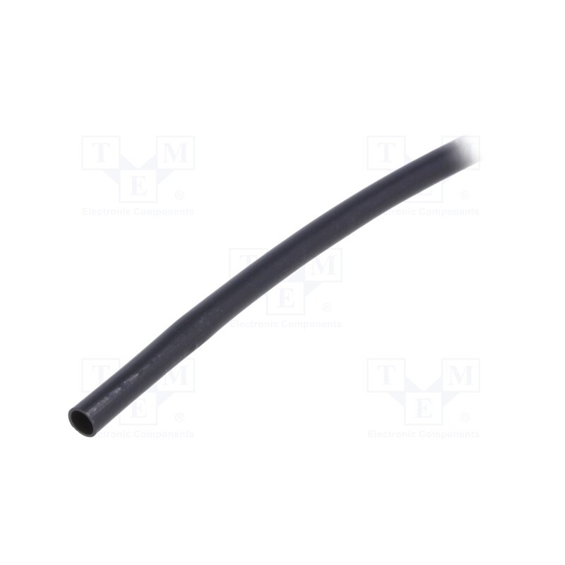 50 m : PVC125-2.5-BK-10 - Insulating tube, PVC, black, -20÷125°C, Øint: 2.5mm, L: 10m, UL94V-0