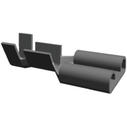 200 pcs - 160922-2 TE Connectivity FASTIN-FASTON .110 Uninsulated Female Spade Connector, Receptacle, 2.79 x 0.79mm Tab Size, 0.