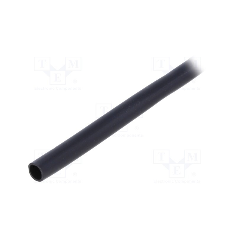 50 m : PVC125-3.5-BK-10 - Insulating tube, PVC, black, -20÷125°C, Øint: 3.5mm, L: 10m, UL94V-0