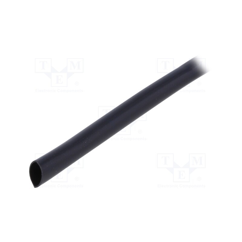 50 m : PVC125-4.5-BK-10 - Insulating tube, PVC, black, -20÷125°C, Øint: 4.5mm, L: 10m, UL94V-0