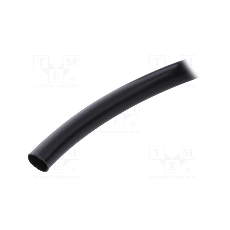 50 m : PVC125-8-BK-10 - Insulating tube, PVC, black, -20÷125°C, Øint: 8mm, L: 10m, UL94V-0