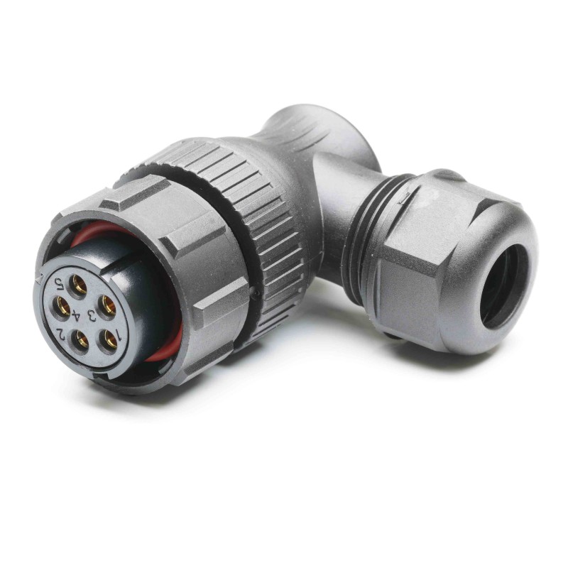 1 pcs - RS PRO Circular Connector, 5 Contacts, Cable Mount, Socket, Female, IP67