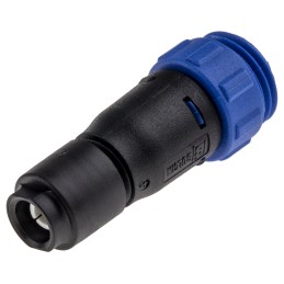 1 pcs - Bulgin Circular Connector, 10 Contacts, Cable Mount, Miniature Connector, Socket, Female, IP68, Buccaneer 400 Series