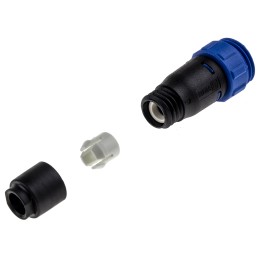1 pcs - Bulgin Circular Connector, 10 Contacts, Cable Mount, Miniature Connector, Socket, Female, IP68, Buccaneer 400 Series