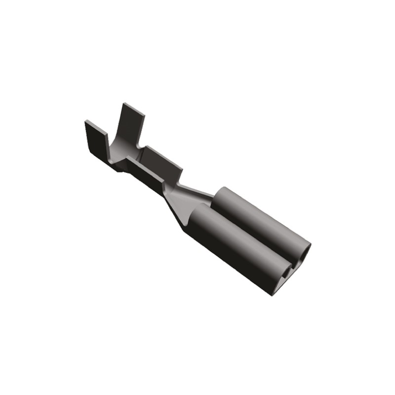 200 pcs - 170043-2 TE Connectivity FASTON .110 Uninsulated Female Spade Connector, Receptacle, 2.79 x 0.5mm Tab Size, 0.2mm² to 