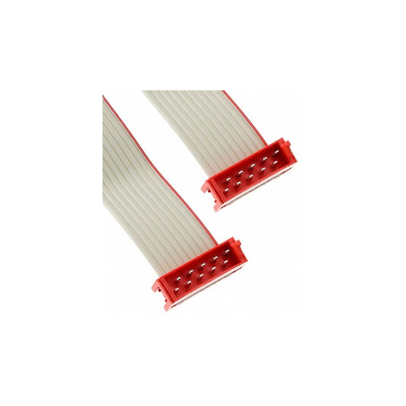 10 pcs - 2205063-2 TE Connectivity Micro-MaTch Series Flat Ribbon Cable, 10-Way, 1.27mm Pitch, 150.5mm Length, Micro-MaTch IDC t