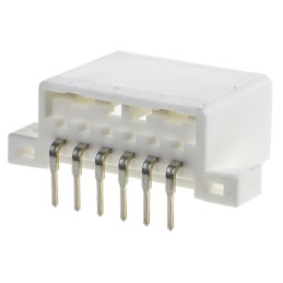 10 pcs - 175783-1 TE Connectivity MULTILOCK 070 Series Right Angle Through Hole Mount PCB Socket, 6-Contact, 1-Row, 3.5mm Pitch,