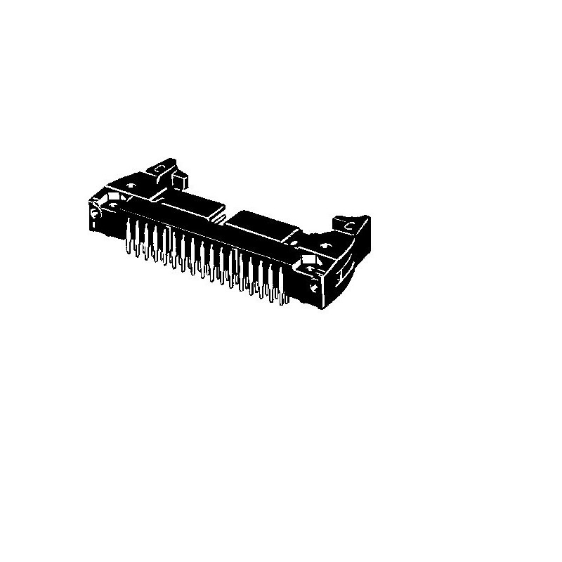 10 pcs - XG4A-4034 Omron 40-Way Connector Plug for Through Hole Mount, 2-Row