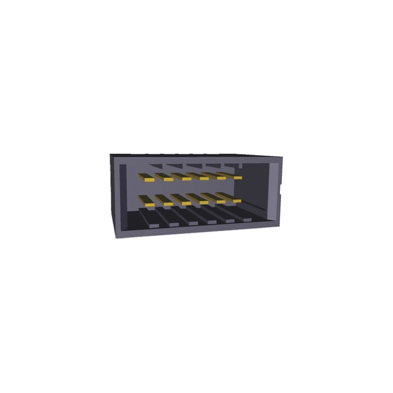 10 pcs - 178326-2 TE Connectivity Dynamic 3000 Series Straight Through Hole PCB Header, 12 Contact(s), 3.81mm Pitch, 2 Row(s), S