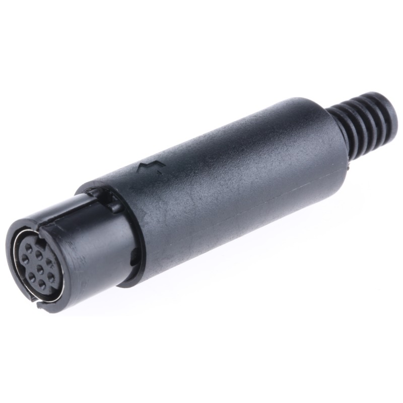 20 pcs - RS PRO 8 Pole Miniature Din Socket, 1A, 50 V ac/dc, Female, Cable Mount