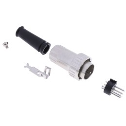 1 pcs - RS PRO 5 Pole Din Plug, 1A, 100 V ac, Bayonet, Male, Cable Mount