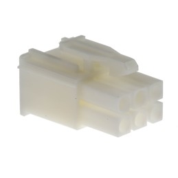 20 pcs - 172168-1 TE Connectivity, Mini-Universal MATE-N-LOK Male Connector Housing, 4.2mm Pitch, 6 Way, 2 Row