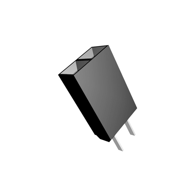 20 pcs - 5-534206-1 TE Connectivity AMPMODU MOD II Series Straight Through Hole Mount PCB Socket, 2-Contact, 2-Row, 2.54mm Pitch