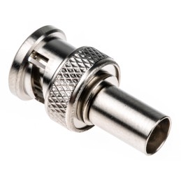 1 pcs - Radiall Straight 75Ω Cable Mount BNC Connector, Plug, Nickel, Crimp Termination, RG59