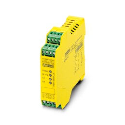 1 pcs - Phoenix Contact Dual-Channel Emergency Stop, Safety Switch/Interlock Safety Relay, 24V ac/dc, 3 Safety Contacts