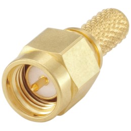 1 pcs - Rosenberger SMA Series, Plug Cable Mount SMA Connector, 50Ω, Crimp Termination, Straight Body