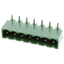 20 pcs - RS PRO 5.08mm Pitch 7 Way Pluggable Terminal Block, Header, Through Hole, Solder Termination
