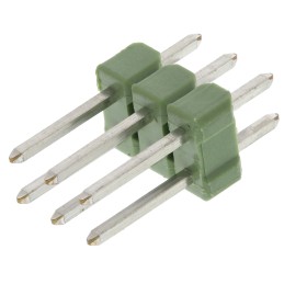 50 pcs - 826925-3 TE Connectivity AMPMODU MOD II Series Straight Through Hole Pin Header, 6 Contact(s), 2.54mm Pitch, 2 Row(s), 