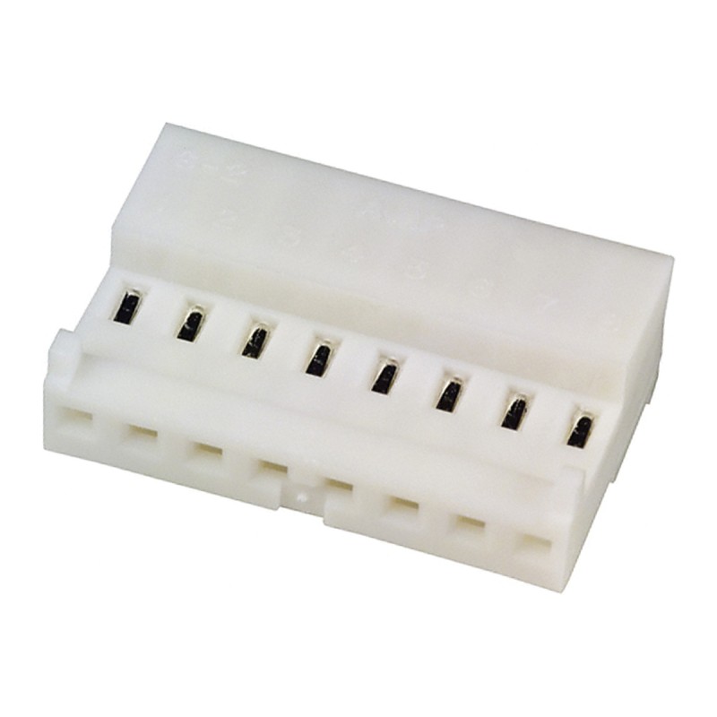 50 pcs - 3-643814-8 TE Connectivity 8-Way IDC Connector Socket for Cable Mount, 1-Row