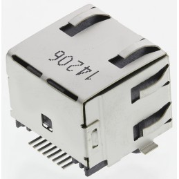 10 pcs - 6339160-1 TE Connectivity 6339160 Series Female RJ45 Connector, Surface Mount, Cat5