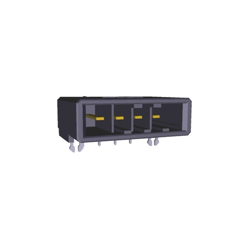 10 pcs - 1-179277-3 TE Connectivity Dynamic 3000 Series Right Angle Through Hole PCB Header, 4 Contact(s), 5.08mm Pitch, 1 Row(s