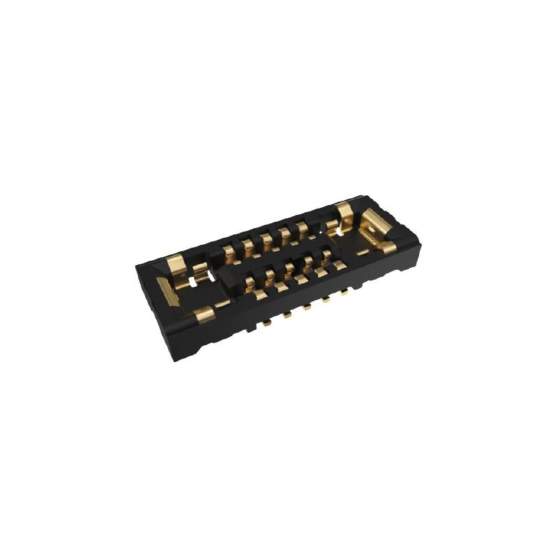 100 pcs - 103R006BB100 Amphenol ICC Vertical Surface Mount PCB Socket, 6-Contact, 2-Row, 0.35mm Pitch, Solder Termination