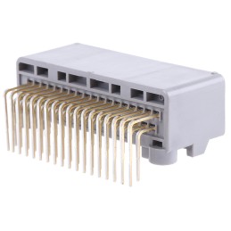 10 pcs - MX34036NF2 JAE MX34 Series Right Angle Through Hole PCB Header, 36 Contact(s), 2.2mm Pitch, 2 Row(s), Shrouded