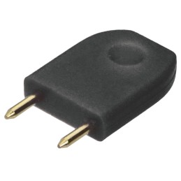 20 pcs - D3087-98 HARWIN, D3087 Jumper Male Straight Black Jumper, Shunt 2 Way 1 Row 6.35mm Pitch