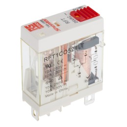 1 pcs - RS PRO Plug In Power Relay, 24V ac Coil, 10A Switching Current, SPDT