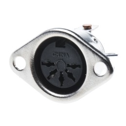 20 pcs - RS PRO 5 Pole Din Socket, 2A, Female, Through Hole