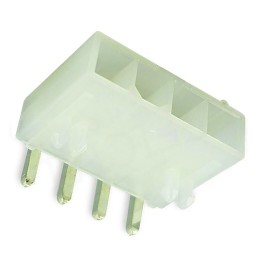 20 pcs - 39-30-3045 Molex Mini-Fit Jr. Series Right Angle Through Hole PCB Header, 4 Contact(s), 4.2mm Pitch, 1 Row(s), Shrouded