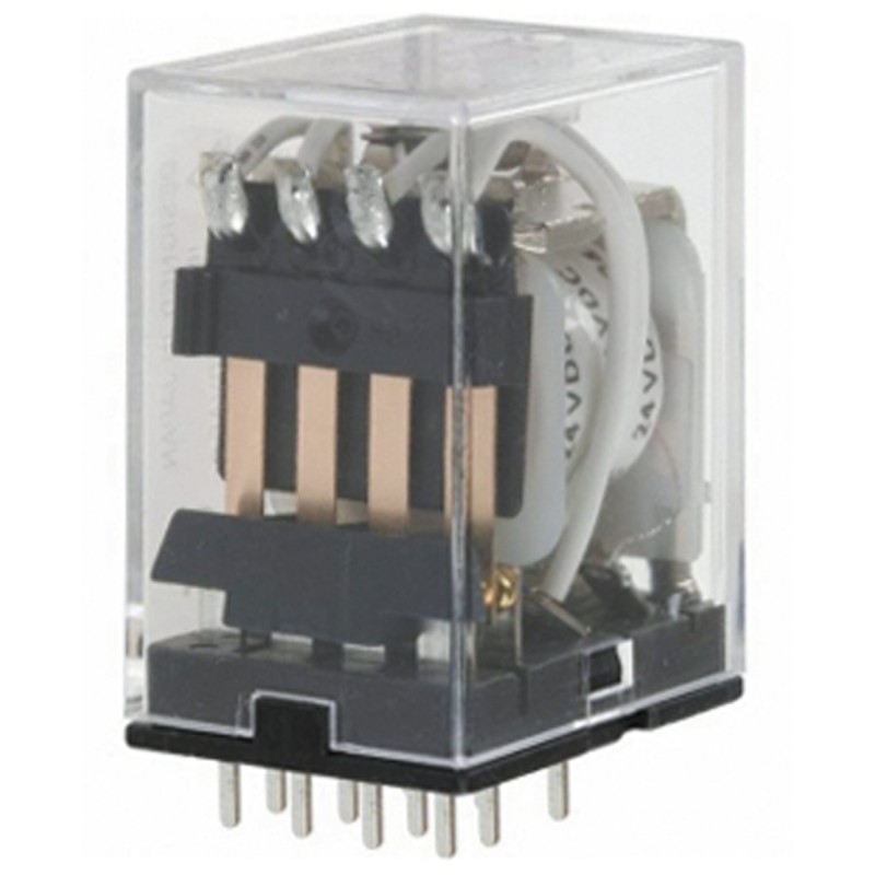 1 pcs - Omron PCB Mount Power Relay, 120V ac Coil, 3A Switching Current, 4PDT